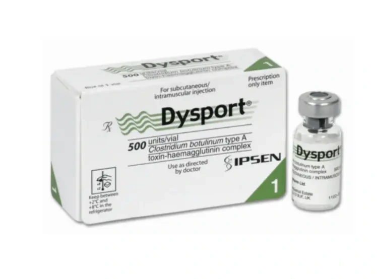 บรรจุภัณฑ์และขวด Dysport ที่ Beautier Clinic