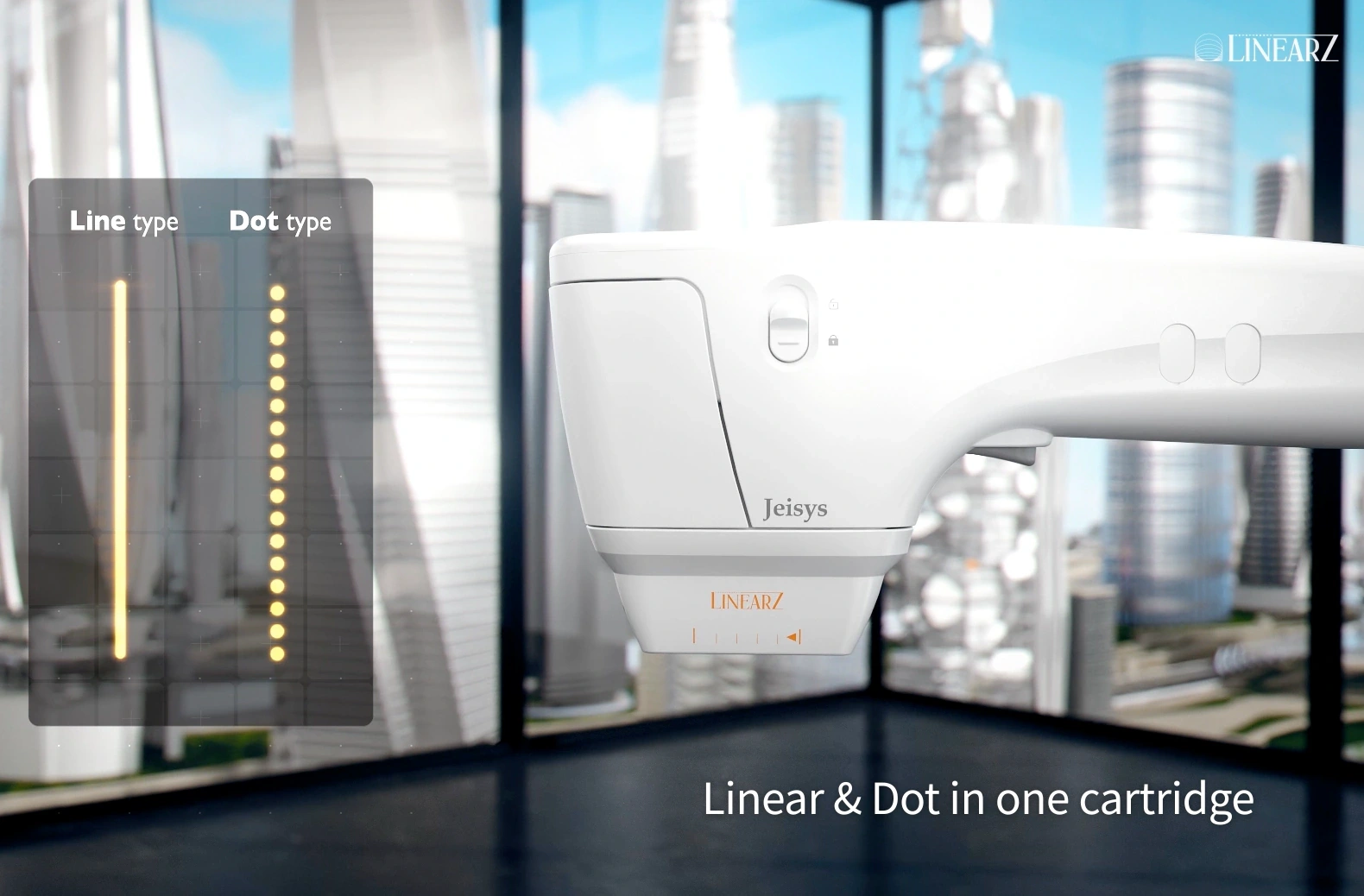 หัว LinearZ แสดงรูปแบบพลังงาน Line และ Dot ในหัวเดียว