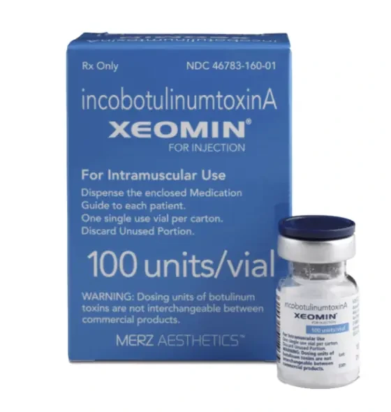 บรรจุภัณฑ์และขวด Xeomin ที่ Beautier Clinic